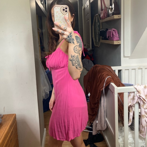 Garage pink mini dress - Picture 2 of 3